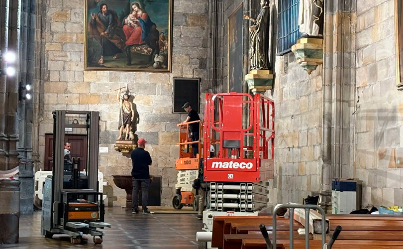 Comienzan los trabajos de acondicionamiento en Begoña